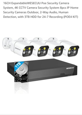 poe security camera system 4k