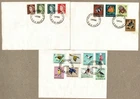 Australia 1966 Definitives QEII Fish Birds FDC Cover x3