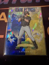 2024 Panini Crusade - Tommy Troy #71 Blue Cracked Ice Prizm (RC) Diamondbacks