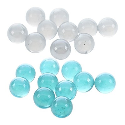 20 Stück Murmeln 16 mm Glasmurmeln Schlüpfer Glaskugeln Dekoration Farbe7878