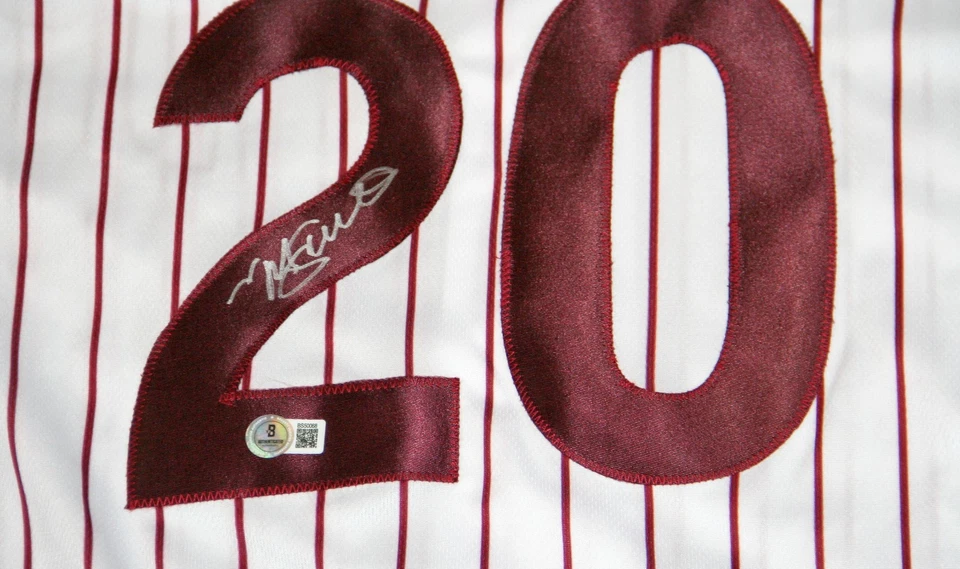 Mike Schmidt Autographed Jersey XL Phillies BAS Beckett - Image 2 of 4