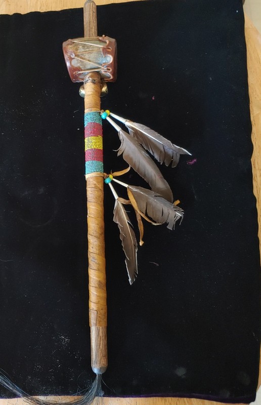 Native American Ceremonial Rattle 19th Century