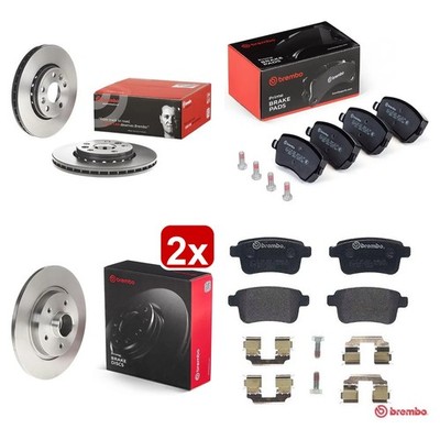 Brembo Front Rear Brake Discs & Pads 280/274mm Fits Renault Kangoo BE BOP