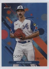 2025 Topps Finest Common Sky Blue Refractor 196/325 Spencer Strider #12 1q3x