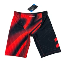 MY KILOMETRE Men's Size 2XL Swimsuit Jammer Swim Jammers Red/Black - NEW