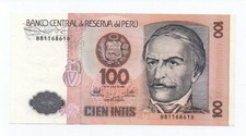 PERU 100 INTIS 1987 PICK 133 LOOK SCANS