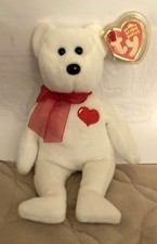 2006 TY Casanova the bear beanie babie (8 inch) with tags and ear protector