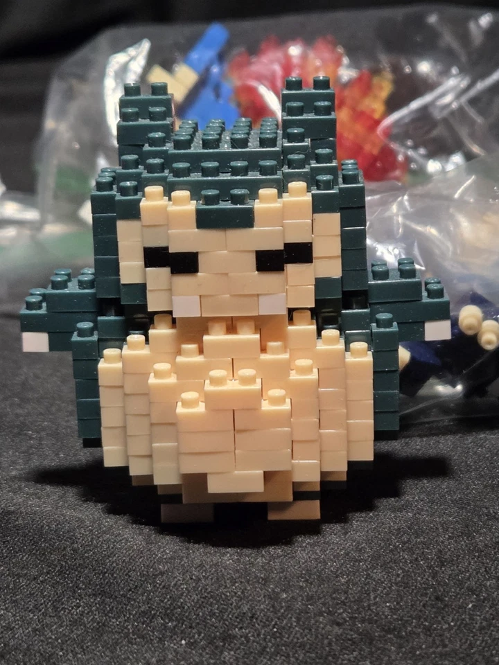 Lote Pokemon Nanoblock Gengar, Snorlax, 4 Outros E Um Urso Lego Panda - Imagem 2 de 4