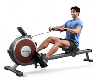 MERACH Q1S Magnetic Rowing Machine 16 Levels of Quiet Resistance Dual Slide Rail