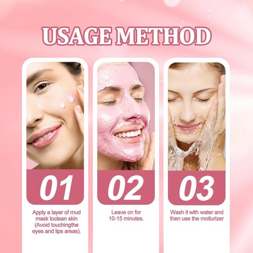 4PCS Mud Mask Facial Mask Sakura Natural Anti Aging Skincare Hydrating Bundle - Picture 6 of 6