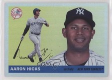 2020 Topps Archives 1955 Topps Silver Foil Aaron Hicks #28 4m0