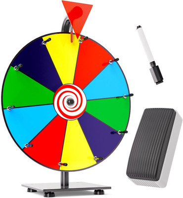 12 Inch Heavy Duty Spinning Prize - 10 Slots Color Tabletop Roulette Spinner Whe