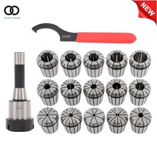 ER40 Collet Chuck R8 Shank W 15PC 1/8"- 1" Collets Set Holder CNC Milling Lathe