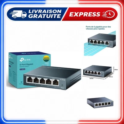 TP-Link Commutateur Ethernet Gigabit 5 Ports RJ45 TL-SG105 - Photo 1/4