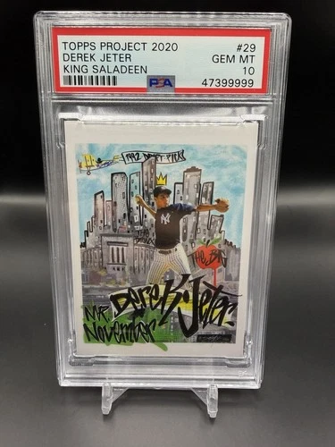 2020 TOPPS PROJECT 2020 #29 DEREK JETER/KING SALADEEN PSA 10