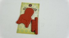 Itty Bitty Rubber Cling Mold Halloween Stamp Sets Spooky Chair IB-121