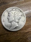 1942-S Mercury Dime - Actual Silver Coin Shown Very Fine Same Day Shipping Free