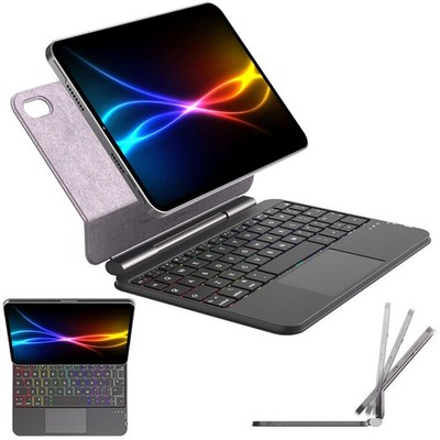 Techgear Magic Keyboard Case für iPad Mini 7 (A17 Pro) & 6, schwarz 