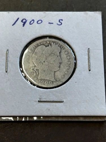 1900-S Barber Quarter 25c as Pictured Rare