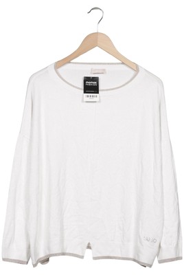 LIU JO Pullover Damen Strickpullover Strick Oberteil Gr. L Weiß #gjzaox2