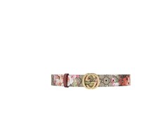 Gucci Guccissima Flower Print Leather Double ...