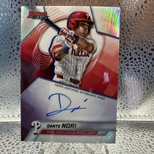 2025 Bowman’s Best Dante Nori Refractor Best Of 2025 Auto Phillies Prospect