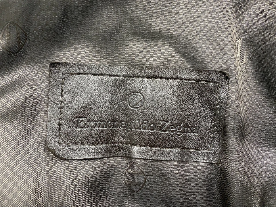 Ermenegildo Zegna Hombre’s Manga 3/4 Gamuza Capra Chaqueta Abrigo Talla 50 Hecho en Italia Foto 3 de 4