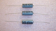 QTY 20 330uf 25V 50/-10 10x25mm AXIAL ALUMINUM ELECTROLYTIC CAPACITORS