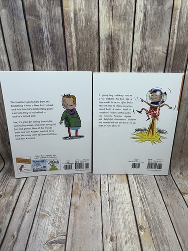 DAWN MCMILLAN, I NEED A NEW BUTT & I BROKE MY BUTT Book Lot of 2 funny kids - Picture 2 of 10