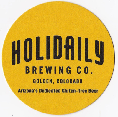 Holidaily Brewing Co  Beer Coaster Golden CO