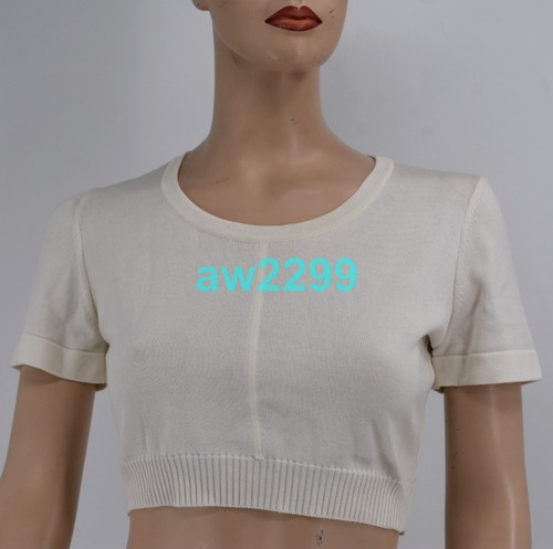 CHANEL NWT 93P 1993 VINTAGE MOST WANTED CROP TOP BLOUSE NEW CREAM 36 38 - Picture 8 of 8