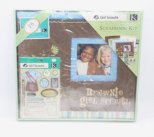 Girl Scouts Brownie Scrapbook Kit 12x12 Post Bound K Company 76 Pieces