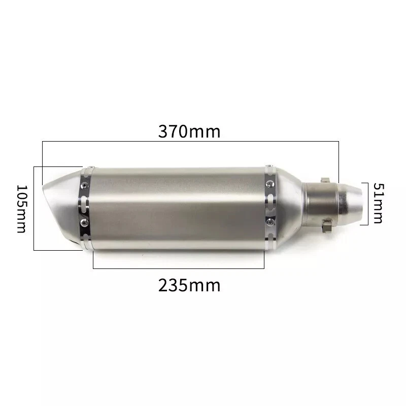 Sistema de escape completo silenciador antideslizante en tubo DB Kill para Honda Grom 125 2013-2025 Foto 2 de 4