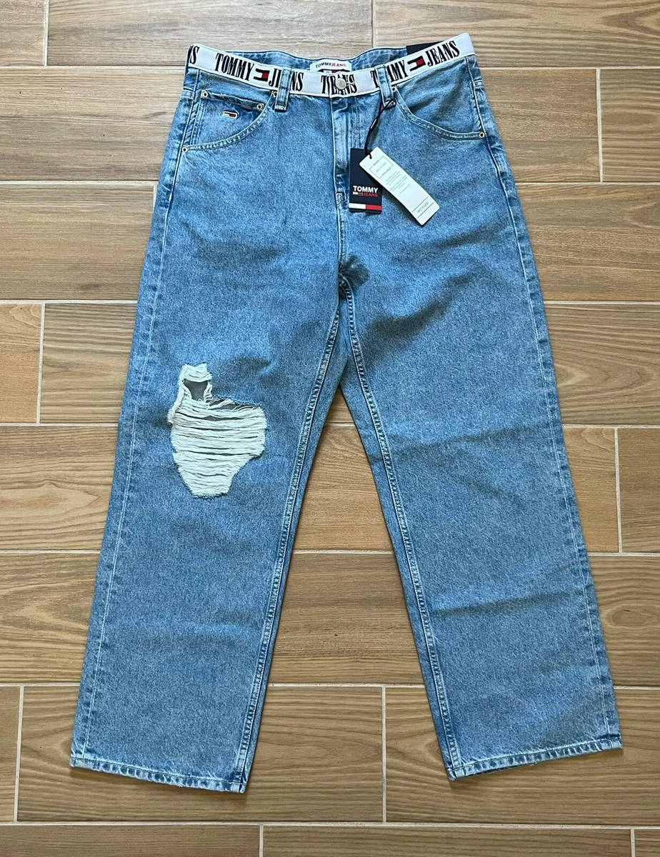 HILFIGER Jeans Men&#039;s SIZE Loose Distressed Skater | eBay