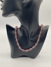Lovely Women’s Pink Beaded Necklace With Gift Box
