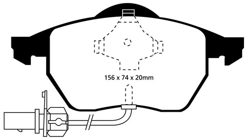 EBC B09 Kit de Frenos Delant. Pastillas Discos para VW Passat 4 (3B2) - Bild 2 von 4