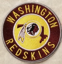 Washington Redskins 3.5 Round Iron On Embroid...