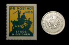 Sweden - Authentic Unused Stamp & 10 Cts Uncirculated Coin - Educational Gift.