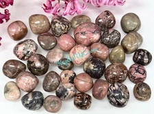 Wholesale Lot 2 Lbs Natural Rhodonite Tumble Stone Healing Crystals Energy