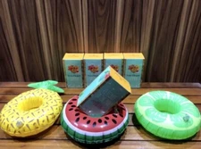 Authentic Veuve Clicquot Pool Floats Hawaiian Summer Design Champagne Holder SET
