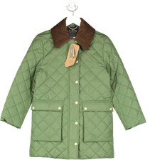 J.crew Green Heritage Quilted Barn Jacket With Primaloft Uk Xs