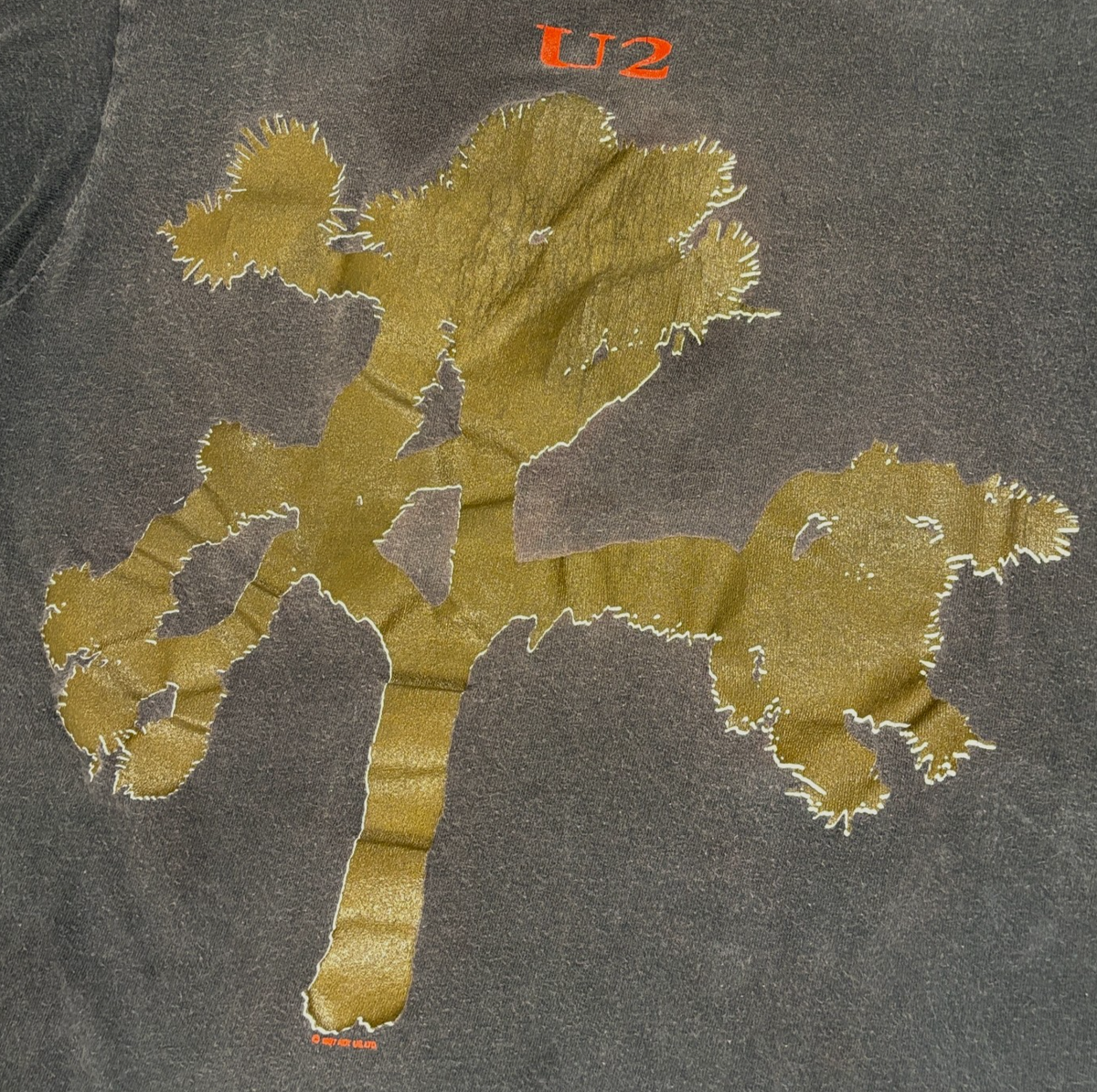 【80's】 U2 JOSHUATREE USA TOUR 87's Tee Vintage 80s U2 Joshua Tree Tour Tee Shirt 1987 Meadowlands T-shirt