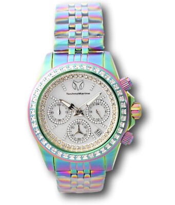 TechnoMarine Manta Ray Luxe Women's 40mm Rainbow MOP Crystals