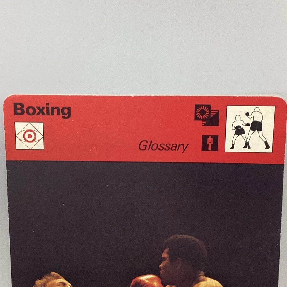 Muhammad Ali vs Richard Dunn Glosario de Acción Foto 1979 SPORTSCASTER Boxeo Foto 3 de 4