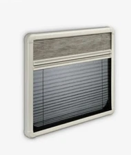 RV Pleated Blind/Screen Shade 9104114693 Komfort Rollo 17.5" X 17.5" Assembled 