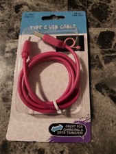 Type C Usb Cable Pink Charging And Transfer Cable