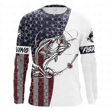 Fishing Graphic Long Sleeve Men Women Shirt Stylish Outdoor Apparel for Anglers