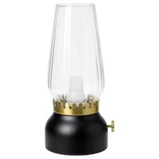 IKEA STRALA LED Table Lamp Battery Operated Glass/Black Dimmable 7 " 805.324.10