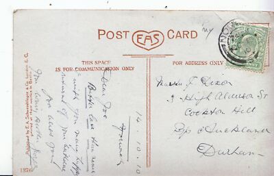Genealogie Postkarte - Familiengeschichte - Dixon - Bischof Auckland - Durham U3604