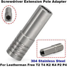 Fit For Leatherman Free Screwdriver Extension Pole Adapter T2 T4 K2 K4 P2 P4